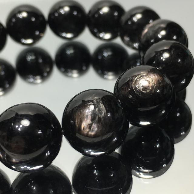 《No.132》スター入り ブラックダイオプサイト 13.5mm < 女性アクセサリー/時計  《No.132》スター入り ブラックダイオプサイト 13.5mm < 女性アクセサリー/時計の