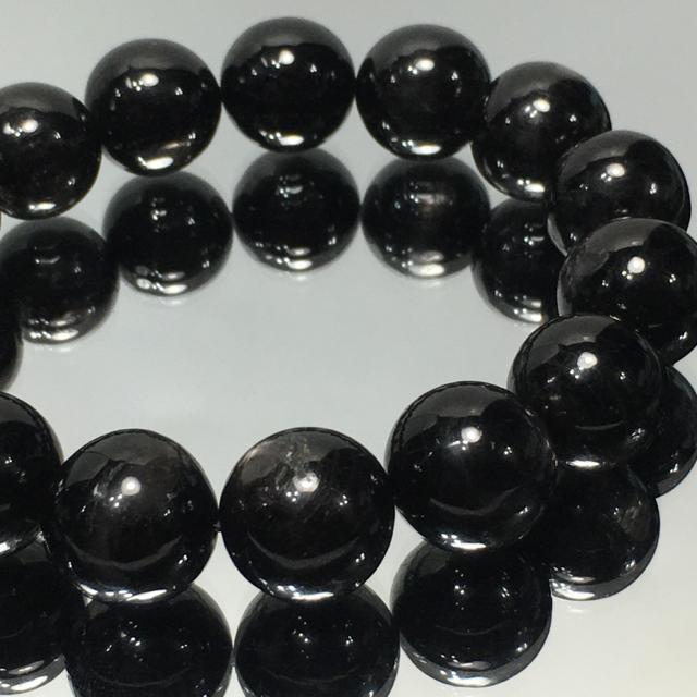 《No.132》スター入り ブラックダイオプサイト 13.5mm < 女性アクセサリー/時計  《No.132》スター入り ブラックダイオプサイト 13.5mm < 女性アクセサリー/時計の