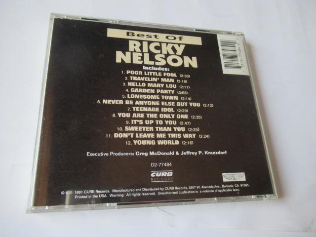 リッキー・ネルソン CD「 Best Of Ricky Nelson」 < CD/DVD/ビデオ  リッキー・ネルソン CD「 Best Of Ricky Nelson」 < CD/DVD/ビデオの