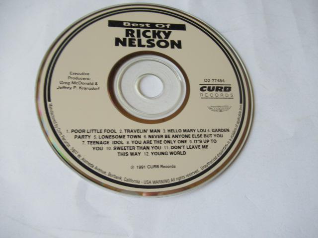 リッキー・ネルソン CD「 Best Of Ricky Nelson」 < CD/DVD/ビデオ  リッキー・ネルソン CD「 Best Of Ricky Nelson」 < CD/DVD/ビデオの