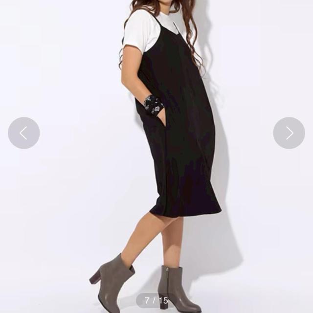 ◆niko and…/ニコアンド◆DAILYスリットキャミワンピース★ブラック3*シンプルコーデ♪ < ブランド  ◆niko and…/ニコアンド◆DAILYスリットキャミワンピース★ブラック3*シンプルコーデ♪ < ブランドの