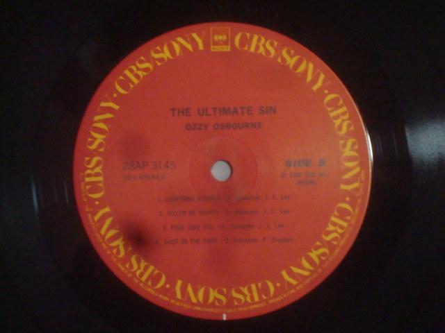 罪と罰(THE ULTIMATE SIN)) / オジー・オズボーン(OZZY OZBOURNE) 帯/シュリンク付LP < CD/DVD/ビデオ  罪と罰(THE ULTIMATE SIN)) / オジー・オズボーン(OZZY OZBOURNE) 帯/シュリンク付LP < CD/DVD/ビデオの
