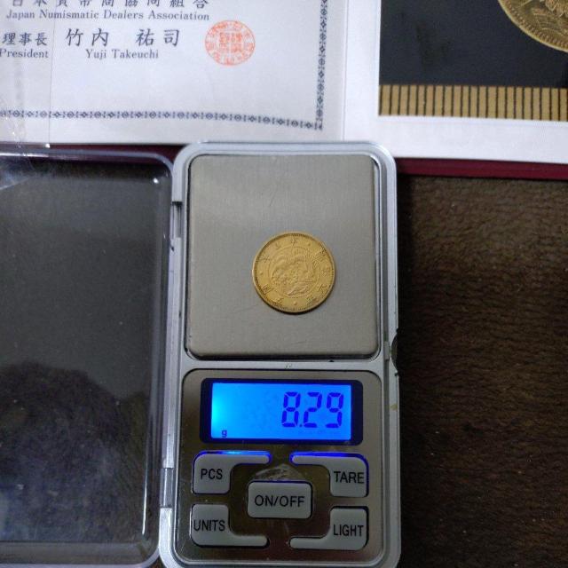 明治 旧5円金貨(縮小) 明治6年銘 日本貨弊商協同組合鑑定品 < ホビー  明治 旧5円金貨(縮小) 明治6年銘 日本貨弊商協同組合鑑定品 < ホビーの