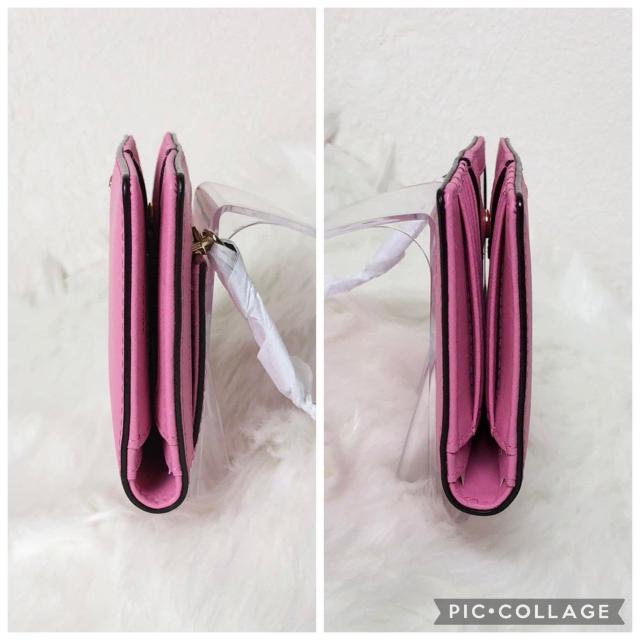 【未使用品】ケイトスペード 二つ折り財布 長財布 サフィアーノレザー ピンク < ブランド 【未使用品】ケイトスペード 二つ折り財布 長財布 サフィアーノレザー ピンク < ブランドの