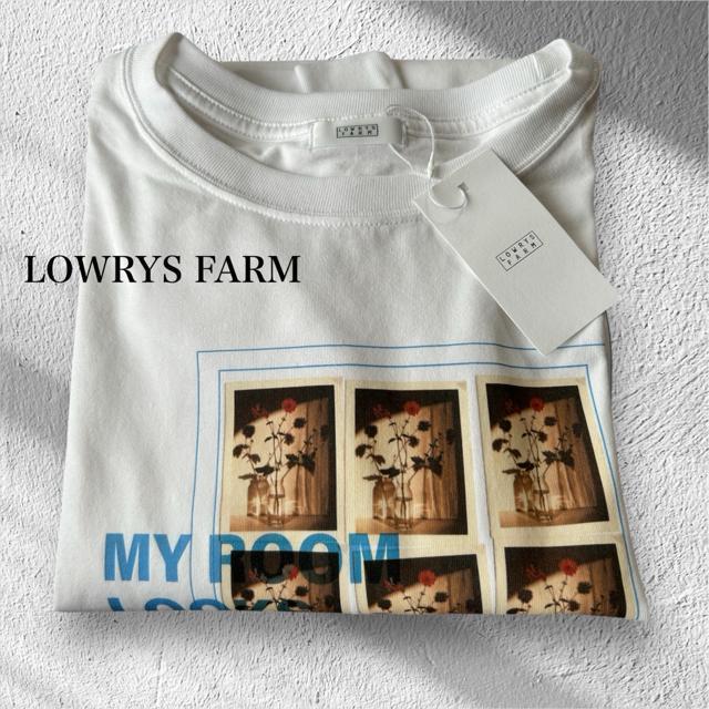 新品 LOWRYS FARM★ 長袖ロゴTシャツ < 女性ファッション 新品 LOWRYS FARM★ 長袖ロゴTシャツ < 女性ファッションの