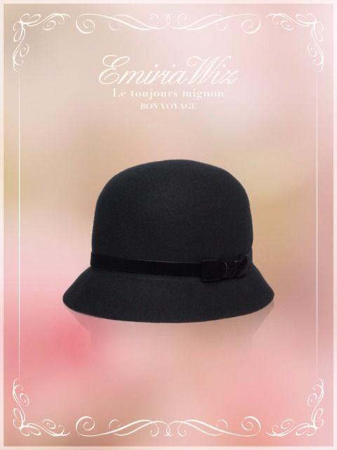 Emiria Wiz☆クロシェ帽☆ブラック☆新品タグ付き < ブランド Emiria Wiz☆クロシェ帽☆ブラック☆新品タグ付き < ブランドの