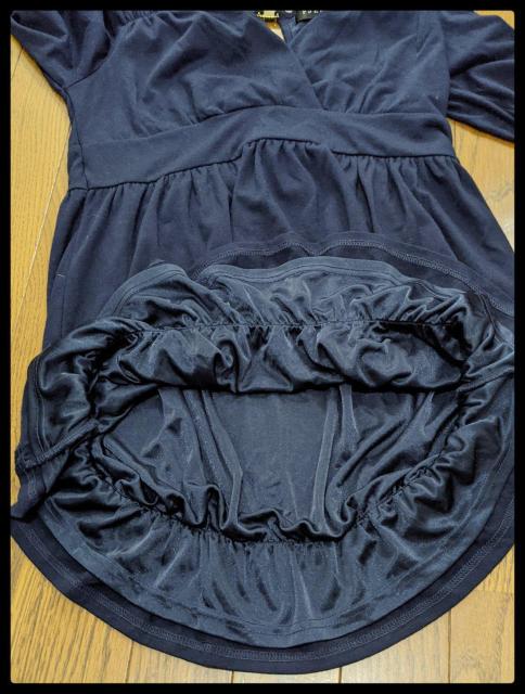 ★FJER★フジュール★ひざ丈ワンピース★ワンピース★七分丈★Tシャツ★Mサイズ★紺色★まとめ買い歓迎★ < 女性ファッション  ★FJER★フジュール★ひざ丈ワンピース★ワンピース★七分丈★Tシャツ★Mサイズ★紺色★まとめ買い歓迎★ < 女性ファッションの