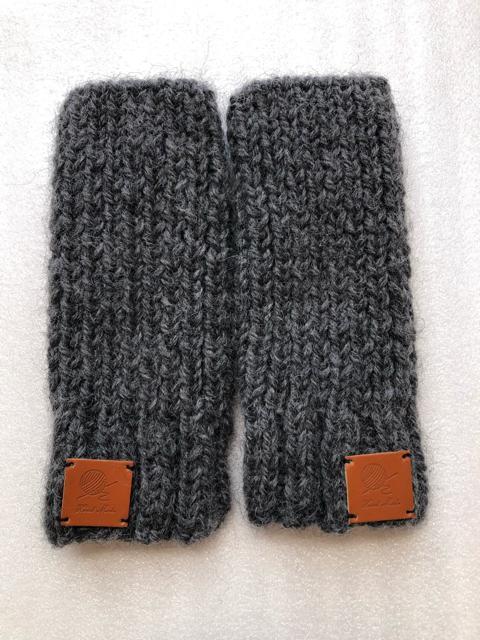 ハンドメイド ハンドウォーマー ウール100% グレー SM2好き 森ガール < 女性ファッション  ハンドメイド ハンドウォーマー ウール100% グレー SM2好き 森ガール  < 女性ファッションの