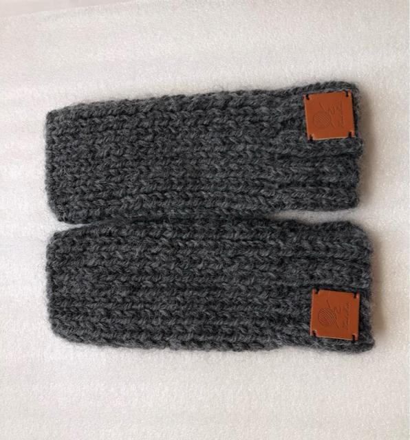 ハンドメイド ハンドウォーマー ウール100% グレー SM2好き 森ガール < 女性ファッション  ハンドメイド ハンドウォーマー ウール100% グレー SM2好き 森ガール < 女性ファッションの