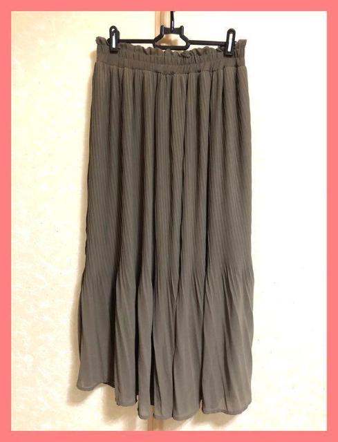 ☆新品☆サラサラ感触♪アコーディオンプリーツシフォンロングスカートL☆ < 女性ファッション ☆新品☆サラサラ感触♪アコーディオンプリーツシフォンロングスカートL☆ < 女性ファッションの
