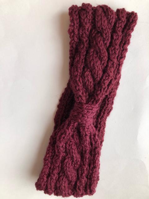 ハンドメイド ヘアバンド ウール100% SM2好き レッド < 女性ファッション  ハンドメイド ヘアバンド ウール100% SM2好き レッド < 女性ファッションの