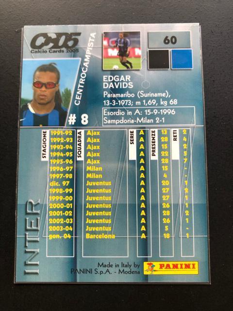 2005calcio PANINI/NO-60・inter・EDGAR・DAVIDS < トレーディングカード  2005calcio PANINI/NO-60・inter・EDGAR・DAVIDS < トレーディングカードの