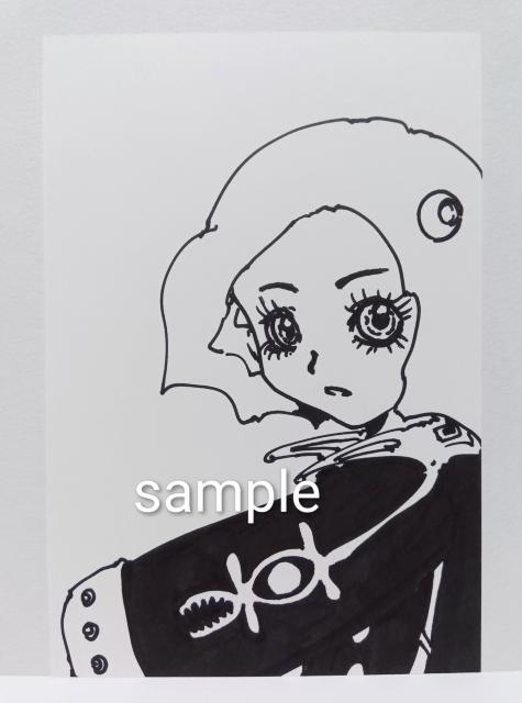 オリジナルイラスト 手描きイラスト アナログ モノクロ ハンドメイド アート 絵 原画 女性 illustration art < アニメ/コミック/キャラクター  オリジナルイラスト 手描きイラスト アナログ モノクロ ハンドメイド アート 絵 原画 女性 illustration art  < アニメ/コミック/キャラクターの
