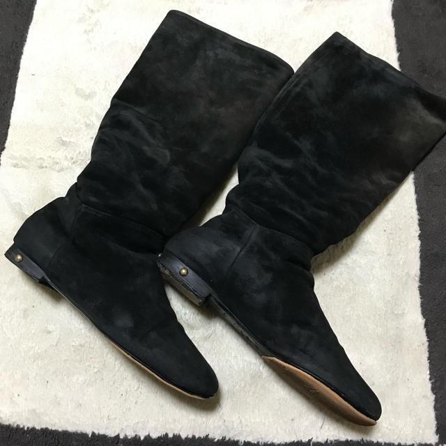 正規品 ルイヴィトン スダッズ レザーロングブーツ 36 ブラック < ブランド 正規品 ルイヴィトン スダッズ レザーロングブーツ 36 ブラック < ブランドの