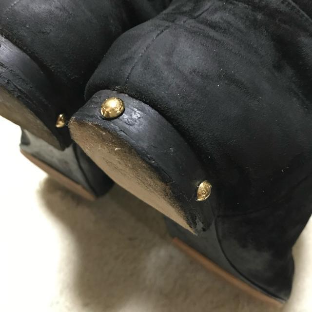 正規品 ルイヴィトン スダッズ レザーロングブーツ 36 ブラック < ブランド 正規品 ルイヴィトン スダッズ レザーロングブーツ 36 ブラック < ブランドの