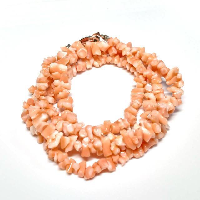 ピンク珊瑚ネックレス 枝珊瑚 コーラルピンク silver刻印 グラデーション < 女性アクセサリー/時計 ピンク珊瑚ネックレス 枝珊瑚 コーラルピンク silver刻印 グラデーション < 女性アクセサリー/時計の