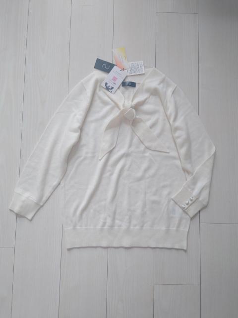 RU 新品タグ付き 七分袖ニットカットソー マルイラクチンシリーズ LL < 女性ファッション RU 新品タグ付き 七分袖ニットカットソー マルイラクチンシリーズ LL < 女性ファッションの