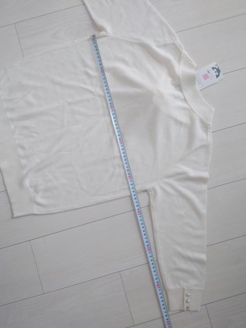 RU 新品タグ付き 七分袖ニットカットソー マルイラクチンシリーズ LL < 女性ファッション RU 新品タグ付き 七分袖ニットカットソー マルイラクチンシリーズ LL < 女性ファッションの