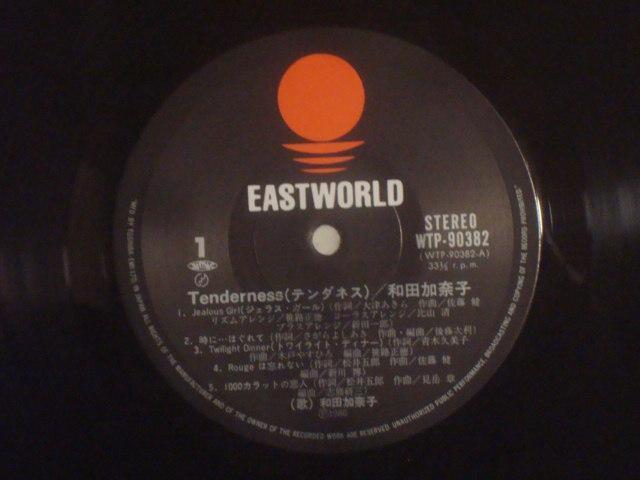 テンダネス(TENDERNESS) / 和田加奈子 帯付LP < CD/DVD/ビデオ テンダネス(TENDERNESS) / 和田加奈子 帯付LP < CD/DVD/ビデオの