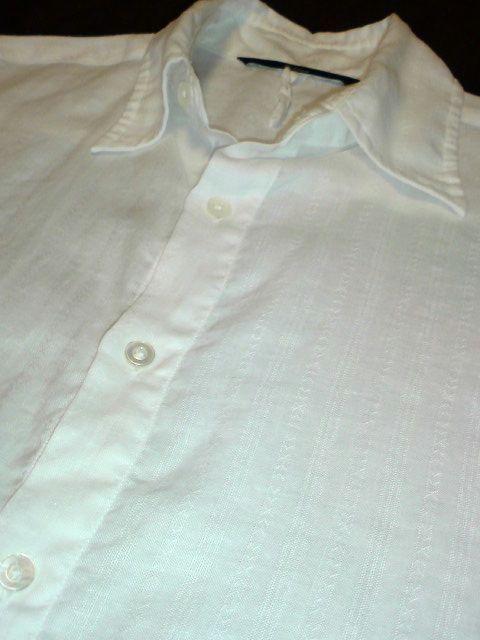 □エディション 麻素材 5分袖 シャツ/メンズ/ホワイト46☆トゥモローランド/ナノユニバース < 男性ファッション □エディション 麻素材 5分袖 シャツ/メンズ/ホワイト46☆トゥモローランド/ナノユニバース < 男性ファッションの