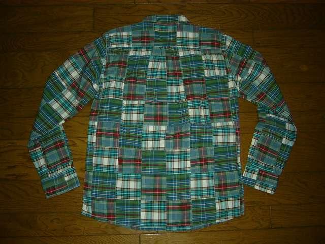 新品GAIJIN MADEガイジンメイドパッチワークチェックシャツMHRM < ブランド 新品GAIJIN MADEガイジンメイドパッチワークチェックシャツMHRM < ブランドの