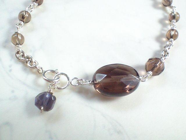 *スモーキークォーツのブレスレット*SF 16023 < 女性アクセサリー/時計 *スモーキークォーツのブレスレット*SF 16023 < 女性アクセサリー/時計の