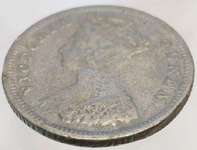 希少 中国古銭 1888年 香港一亳  銀貨 直径17.7mm ヴィクトリア女王 10セント VICTORIA QUEEN < ホビー  希少 中国古銭 1888年 香港一亳  銀貨 直径17.7mm ヴィクトリア女王 10セント VICTORIA QUEEN < ホビーの
