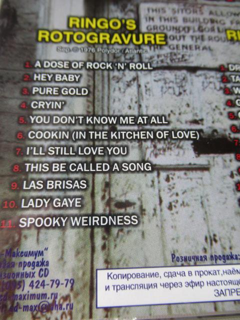 リンゴ・スター CD 「 Ringo's Rotogravure / Ringo The 4Th 」 < CD/DVD/ビデオ リンゴ・スター CD 「 Ringo's Rotogravure / Ringo The 4Th 」 < CD/DVD/ビデオの