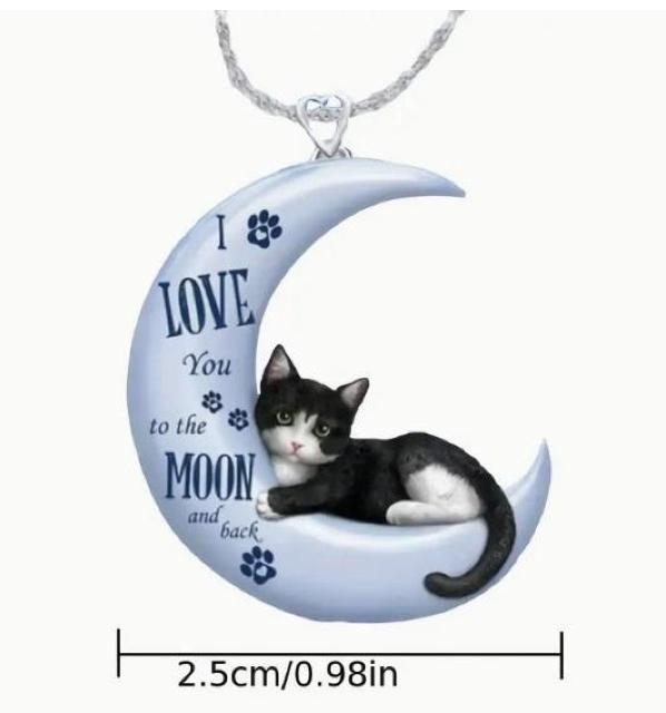 特別提供品690円★【超可愛い・エレガント】銀メッキネックレス 月ペンダント 可愛いにゃんこ チェーンネックレス < 女性アクセサリー/時計  特別提供品690円★【超可愛い・エレガント】銀メッキネックレス 月ペンダント 可愛いにゃんこ チェーンネックレス < 女性アクセサリー/時計の