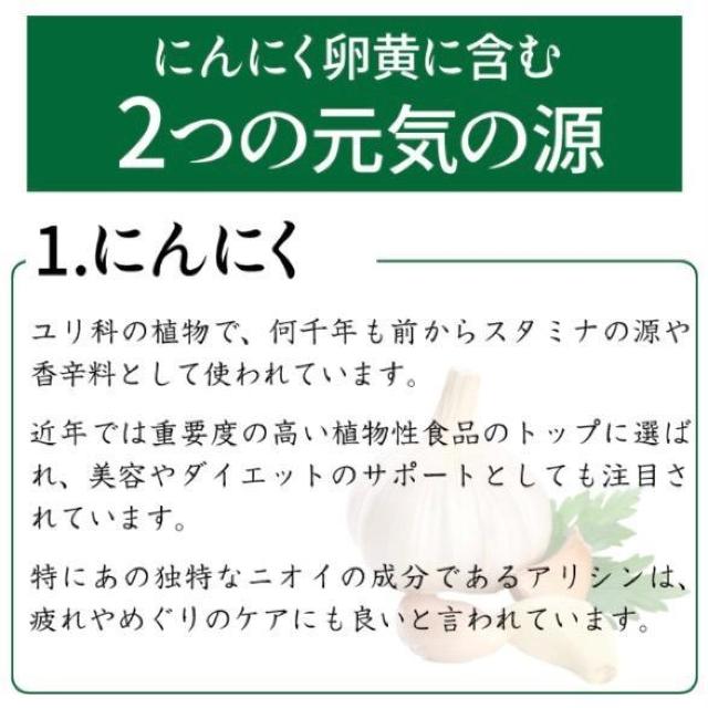 にんにく卵黄 サプリメント 約3か月分×2袋 6ヵ月分 < グルメ/ドリンク  にんにく卵黄 サプリメント 約3か月分×2袋 6ヵ月分 < グルメ/ドリンクの