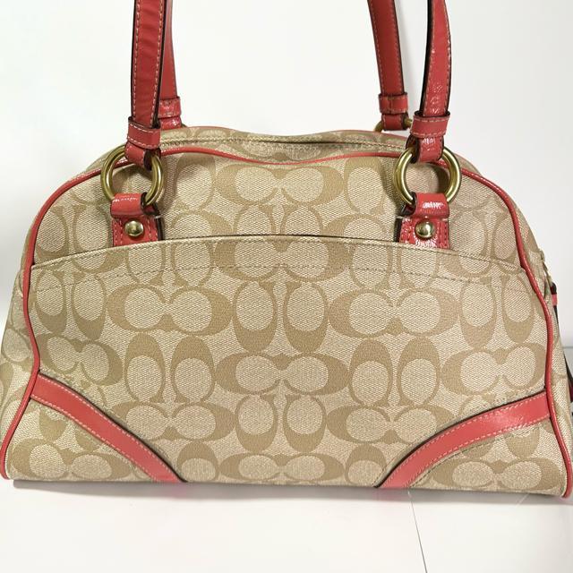 美品 COACH コーチ ショルダーバッグ シグネチャー PVC パテントレザー < ブランド 美品 COACH コーチ ショルダーバッグ シグネチャー PVC パテントレザー < ブランドの
