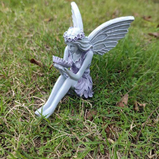 【新商品】ガーデンフェアリーエンジェルスカルプチャー-座っているフェアリースタチューレジンクラフトガーデンドアデコレーションギフト < インテリア/ライフ  【新商品】ガーデンフェアリーエンジェルスカルプチャー-座っているフェアリースタチューレジンクラフトガーデンドアデコレーションギフト < インテリア/ライフの