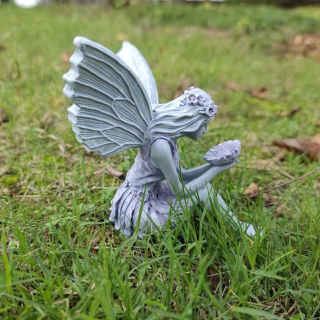 【新商品】ガーデンフェアリーエンジェルスカルプチャー-座っているフェアリースタチューレジンクラフトガーデンドアデコレーションギフト < インテリア/ライフ  【新商品】ガーデンフェアリーエンジェルスカルプチャー-座っているフェアリースタチューレジンクラフトガーデンドアデコレーションギフト < インテリア/ライフの
