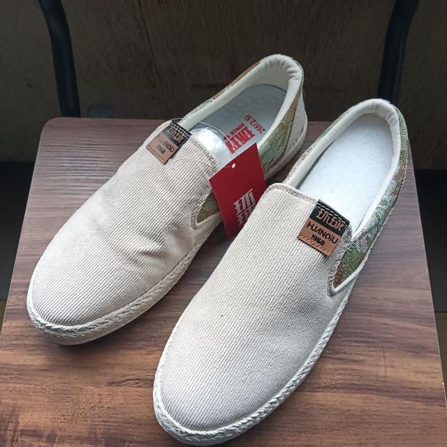 新品 26.5cm メンズ スリッポン ベージュ シューズ 靴 43 おしゃれ < 男性ファッション  新品 26.5cm メンズ スリッポン ベージュ シューズ 靴 43 おしゃれ  < 男性ファッションの