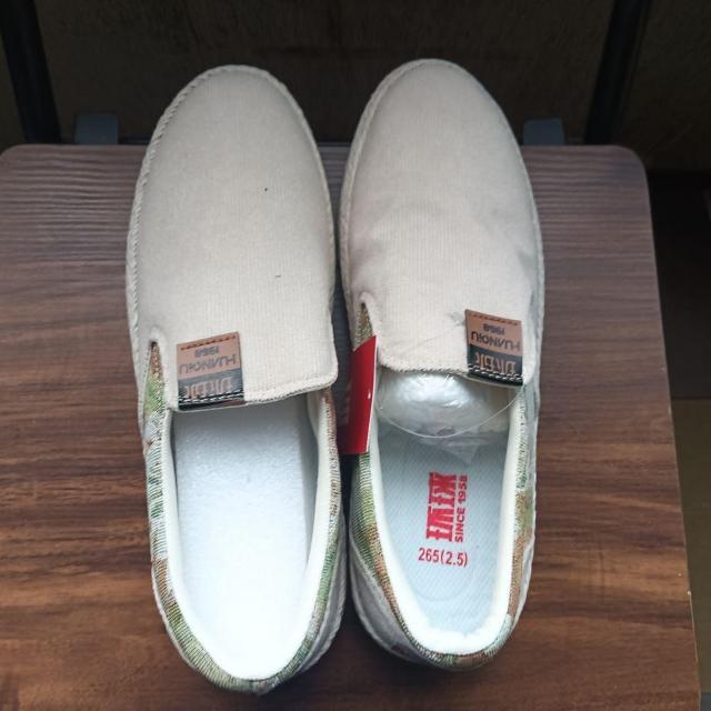 新品 26.5cm メンズ スリッポン ベージュ シューズ 靴 43 おしゃれ < 男性ファッション  新品 26.5cm メンズ スリッポン ベージュ シューズ 靴 43 おしゃれ < 男性ファッションの