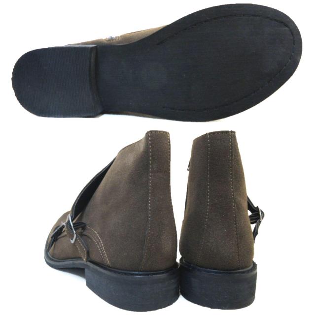 1円~C919新品Conlar Eveダブルモンクストラップ/サイドジップアップチャッカーブーツS⇒25aBR♂ < 男性ファッション 1円~C919新品Conlar Eveダブルモンクストラップ/サイドジップアップチャッカーブーツS⇒25aBR♂ < 男性ファッションの