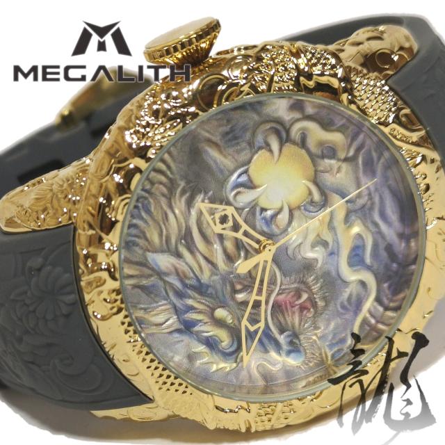新品・未使用 MEGALITH【龍/ドラゴン】超ゴツい大型メンズ腕時計 動作OK < 男性アクセサリー/時計  新品・未使用 MEGALITH【龍/ドラゴン】超ゴツい大型メンズ腕時計 動作OK < 男性アクセサリー/時計の