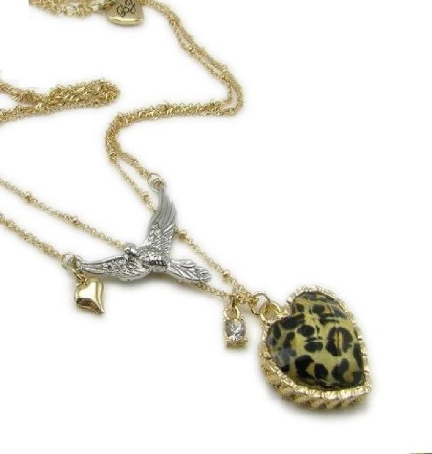 新品ゴスロリ姫系豹柄ハートと鳥ネックレス BETSEY JOHNSON < 女性アクセサリー/時計 新品ゴスロリ姫系豹柄ハートと鳥ネックレス BETSEY JOHNSON < 女性アクセサリー/時計の