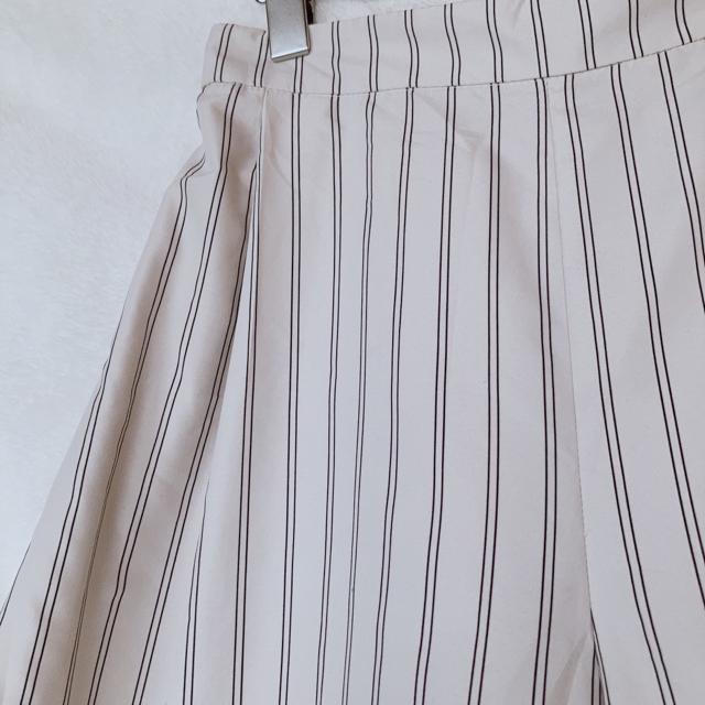 free nature ストライプ フレア カジュアル ガウチョパンツ M N2m < 女性ファッション free nature ストライプ フレア カジュアル ガウチョパンツ M N2m < 女性ファッションの