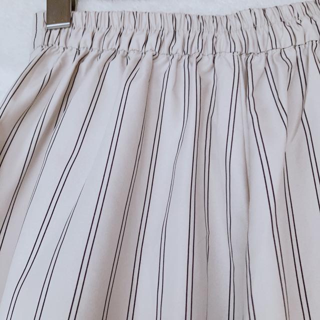 free nature ストライプ フレア カジュアル ガウチョパンツ M N2m < 女性ファッション free nature ストライプ フレア カジュアル ガウチョパンツ M N2m < 女性ファッションの