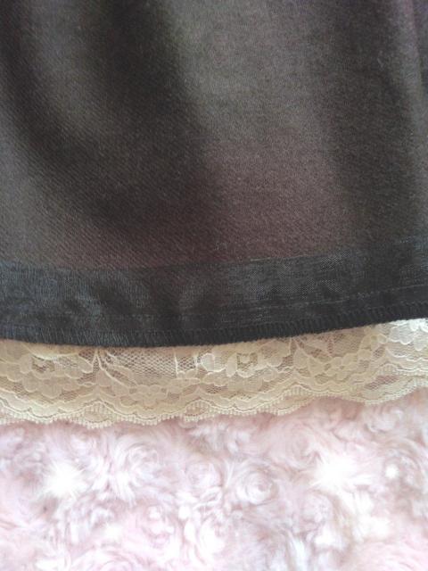 裾レースタックフレアスカート < 女性ファッション  裾レースタックフレアスカート < 女性ファッションの