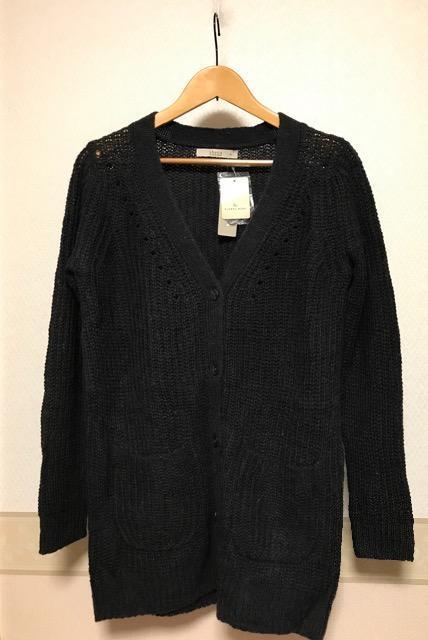 GLOBAL WORK 未使用 タグ付き ロングニットカーディガン グレー < ブランド  GLOBAL WORK 未使用 タグ付き ロングニットカーディガン グレー < ブランドの