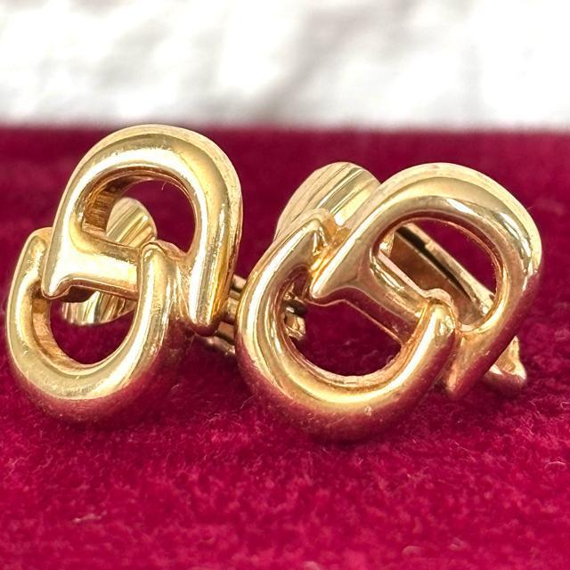 【美品】Christian Dior クリスチャンディオール CDロゴ イヤリング ヴィンテージ ゴールド アクセサリー < ブランド 【美品】Christian Dior クリスチャンディオール CDロゴ イヤリング ヴィンテージ ゴールド アクセサリー < ブランドの