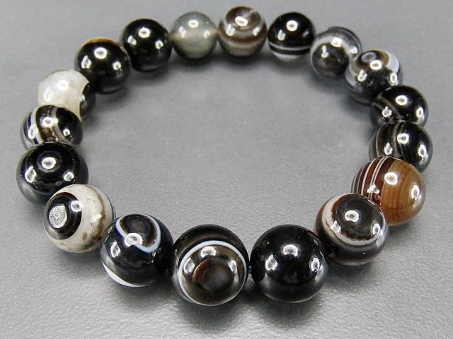 一点物訳有天然石天眼石約11mm〜12.5mmブレスレット902-035a < 男性アクセサリー/時計 一点物訳有天然石天眼石約11mm〜12.5mmブレスレット902-035a < 男性アクセサリー/時計の