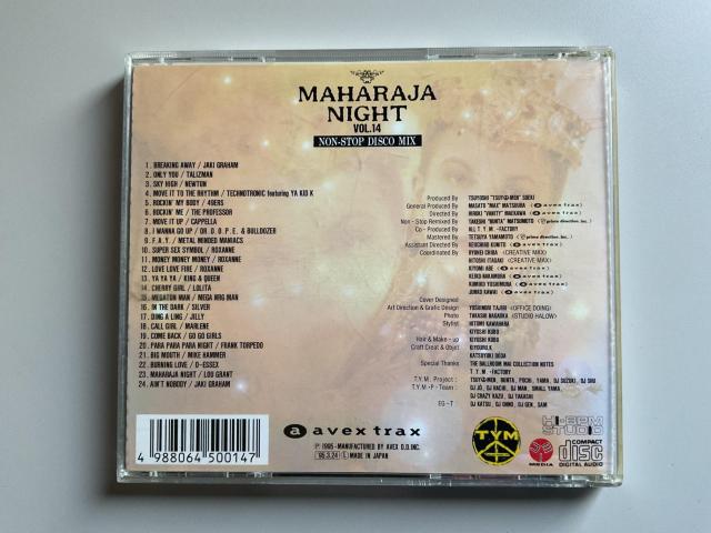 MAHARAJA NIGHT VOL.14 NON-STOP DISCO MIX 1995�N avex trax CD �� CD/DVD/�r�f�I�� 