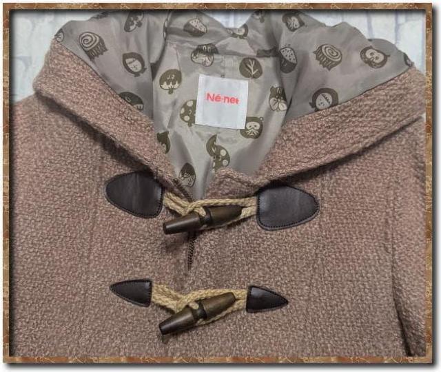 ネネット ダッフル風コート 薄ピンク < ブランド ネネット ダッフル風コート 薄ピンク < ブランドの