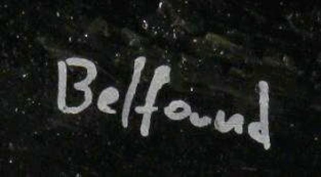 絵画 油彩 ベルファンド『人物と馬のいる風景』真作保証 原画 < ホビー  絵画 油彩 ベルファンド『人物と馬のいる風景』真作保証 原画 < ホビーの