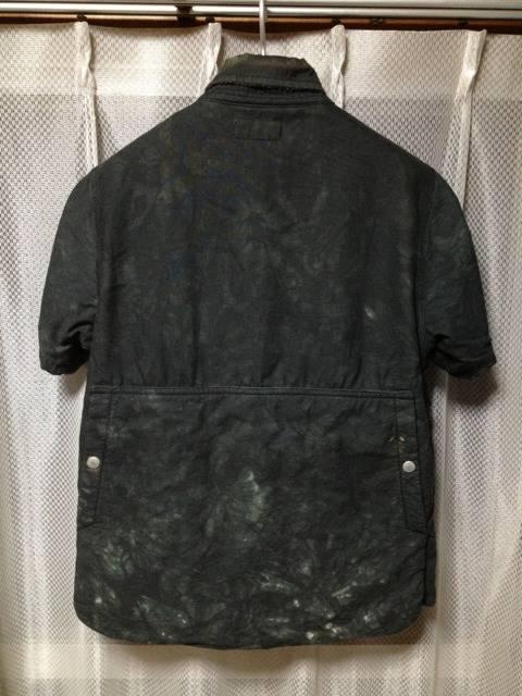 ササフラス SEED BOMB SHIRT 1/2 半袖ボアブルゾン Sサイズ ユーズド加工 黒 < 男性ファッション  ササフラス SEED BOMB SHIRT 1/2 半袖ボアブルゾン Sサイズ ユーズド加工 黒 < 男性ファッションの