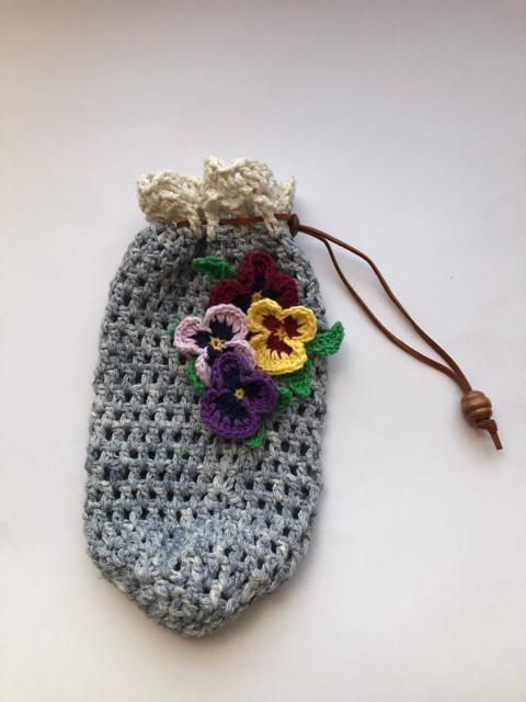 ハンドメイド ペットボトルカバー 500mL 600mL パンジー♪ < 女性ファッション  ハンドメイド ペットボトルカバー 500mL 600mL パンジー♪ < 女性ファッションの