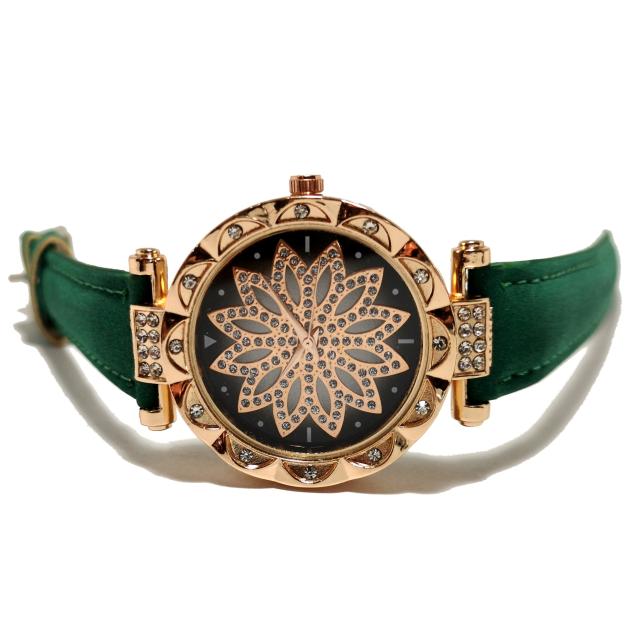 新品 StarrySky【ジルコニア】美しく輝く腕時計 GREEN < 女性アクセサリー/時計  新品 StarrySky【ジルコニア】美しく輝く腕時計 GREEN  < 女性アクセサリー/時計の